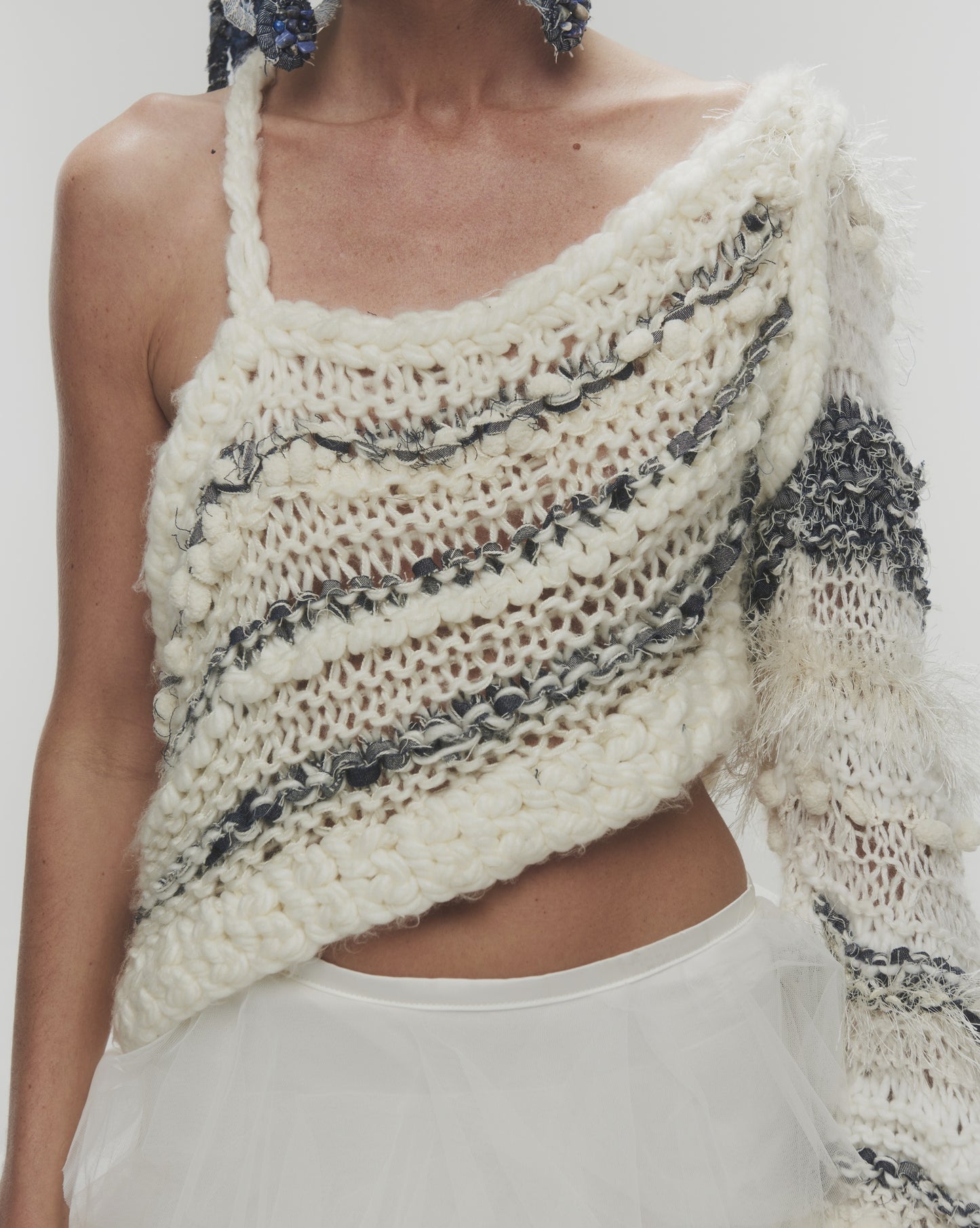 Chaleco Un Hombro Tejido